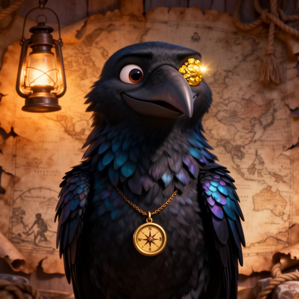 Jasper the Treasure Raven